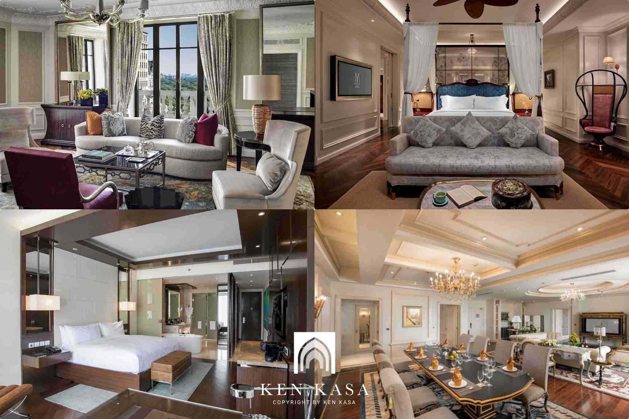 Kh&ocirc;ng gian thiết kế của ph&ograve;ng suite 